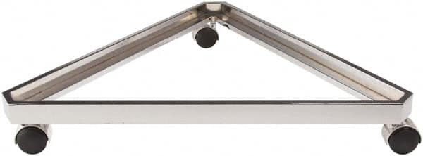 ECONOCO - Open Shelving Accessory/Component - Steel, Chrome Finish, 24" Long, Use with Grid Panels - Benchmark Tooling