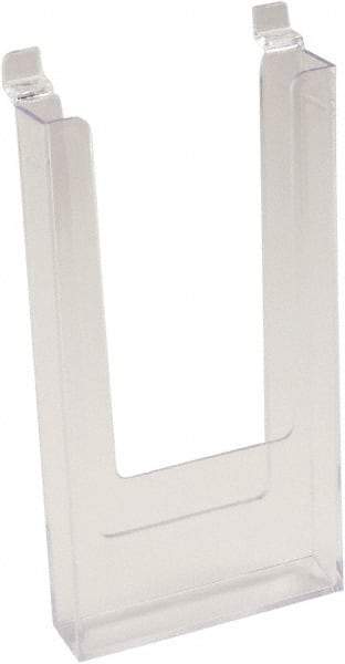 ECONOCO - 4-1/2" Wide x 1" Deep x 9" High, 1 Compartment, Acrylic Literature Holder - Clear, 4-7/16" Compartment Width x 13/16" Compartment Depth x 8-1/4" Compartment Height - Benchmark Tooling