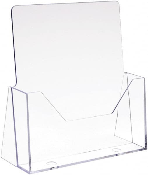 ECONOCO - 8-1/2" Wide x 3-5/8" Deep x 11" High, 1 Compartment, Acrylic Literature Holder - Clear, 1" Compartment Width x 3-5/8" Compartment Depth x 3-1/8" Compartment Height - Benchmark Tooling