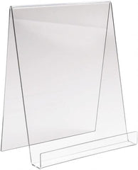 ECONOCO - 9" Wide x 11" High, Acrylic Display Easel - Clear - Benchmark Tooling