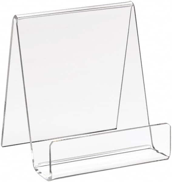 ECONOCO - 3-1/2" Wide x 4" High, Acrylic Display Easel - Clear - Benchmark Tooling