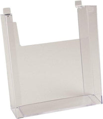 ECONOCO - 8-1/2" Wide x 2-1/4" Deep x 11" High, 1 Compartment, Acrylic Literature Holder - Clear, 8-7/8" Compartment Width x 2-1/4" Compartment Depth x 9-5/8" Compartment Height - Benchmark Tooling