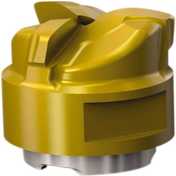 Seco - MP16 Grade MP3000 Carbide High Feed Milling Tip Insert - 3 Flutes, 16mm Cutting Diam, 0.9mm Depth of Cut, 0.07" Cnr Rad - Benchmark Tooling