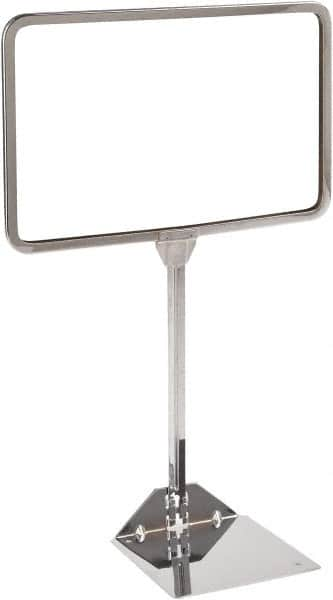 ECONOCO - 11 Inch Wide x 7 Inch High Sign Compatibility, Acrylic Round Frame Sign Holder - Clear, 7 Inch Holder Height, Holds 1 Sign - Benchmark Tooling