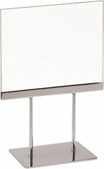 ECONOCO - 7 Inch Wide x 5-1/2 Inch High Sign Compatibility, Acrylic Square Frame Sign Holder - Clear, 5-1/2 Inch Holder Height, Holds 1 Sign - Benchmark Tooling