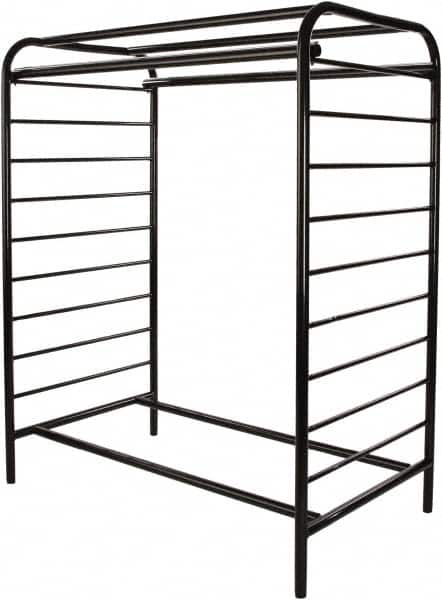 ECONOCO - Black Double Center Floor Display Rack - 48" Wide x 58" High x 28" Deep - Benchmark Tooling