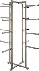 ECONOCO - Chrome Folding Display Rack Tower - 19-1/2" Wide x 61" High - Benchmark Tooling