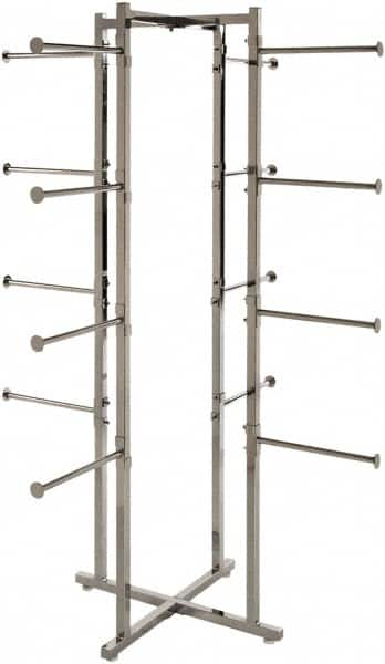 ECONOCO - Chrome Folding Display Rack Tower - 19-1/2" Wide x 61-1/2" High - Benchmark Tooling