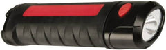 Ability One - LED Bulb, Jobsite Flashlight - Black, Red Plastic Body, Integrated Batteries - Benchmark Tooling