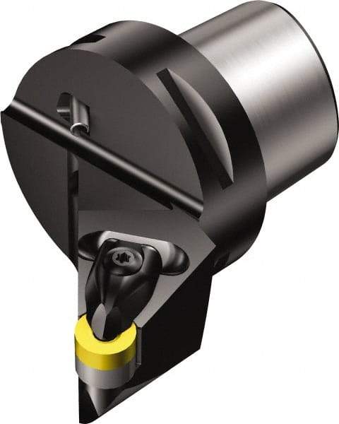 Sandvik Coromant - Left Hand Cut, Size C5, RNMG 43 Insert Compatiblity, Modular Turning & Profiling Cutting Unit Head - 35mm Ctr to Cutting Edge, 60mm Head Length, Through Coolant, Series T-Max P - Benchmark Tooling