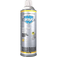 Sprayon - 20 oz Aerosol Calcium General Purpose Grease - White, Food Grade, 285°F Max Temp, NLGIG 2, - Benchmark Tooling