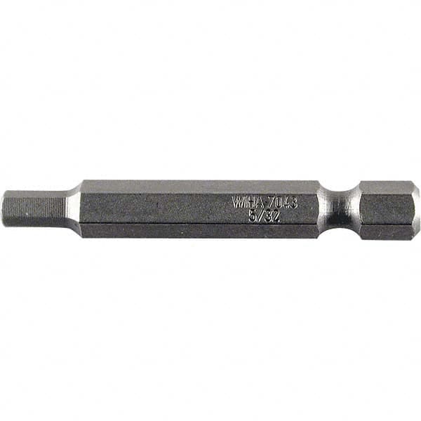 Wiha - 3mm Hex Power Bit - 1/4" Drive, 50mm OAL - Benchmark Tooling