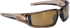 Uvex - Gold Mirror Lenses, Framed Safety Glasses - Scratch Resistant, Size Universal, Wrap Around - Benchmark Tooling