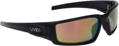 Uvex - Espresso Lenses, Framed Safety Glasses - Anti-Fog, Black Polycarbonate Frame, Adjustable Temples, Size Universal, Wrap Around - Benchmark Tooling