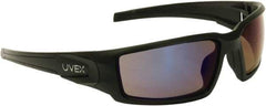 Uvex - Blue Mirror Lenses, Framed Safety Glasses - Scratch Resistant, Size Universal, Wrap Around - Benchmark Tooling