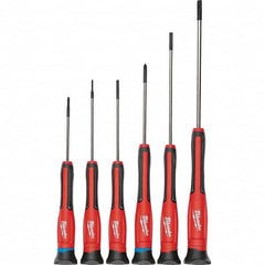 Milwaukee Tool - Screwdriver Sets Screwdriver Types Included: Slotted & Phillips Number of Pieces: 6 - Benchmark Tooling