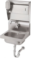 Krowne - 10" Long x 14" Wide Inside, 1 Compartment, Grade 304 Stainless Steel Hand Sink with Electronic Faucet - 20 Gauge, 15" Long x 16" Wide x 24" High Outside, 6" Deep - Benchmark Tooling