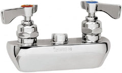 Krowne - Wall Mount, Spoutless Faucet Body Only - Two Handle, Color Coded, Blade Handle, Spoutless, No Drain - Benchmark Tooling