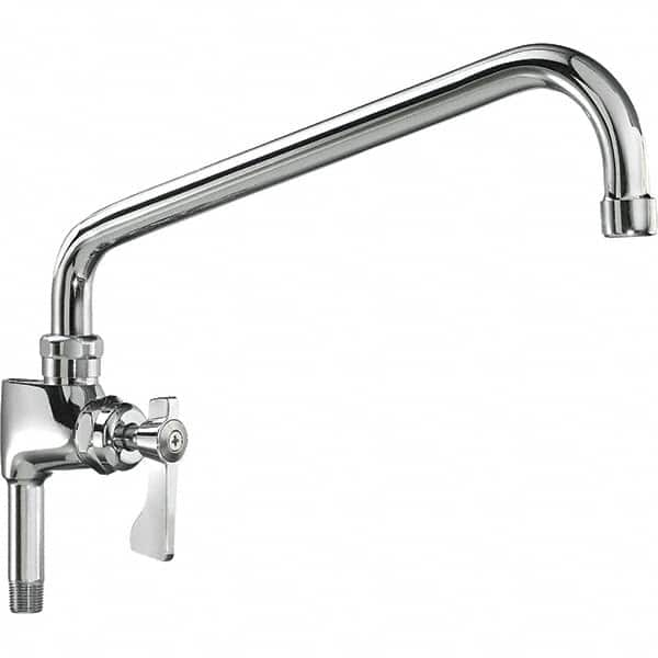 Krowne - Base Mount, Low Arc Add-On Faucet for Pre-Rinse Units - One Handle, Blade Handle, Swing Spout and Nozzle, No Drain - Benchmark Tooling