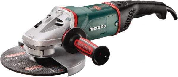 Metabo - 9" Wheel Diam, 6,600 RPM, Corded Angle & Disc Grinder - 5/8-11 Spindle - Benchmark Tooling