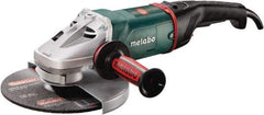 Metabo - 9" Wheel Diam, 6,600 RPM, Corded Angle & Disc Grinder - 5/8-11 Spindle - Benchmark Tooling