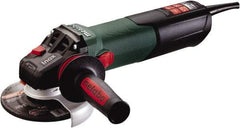 Metabo - 5" Wheel Diam, 2,000 to 7,600 RPM, Corded Angle & Disc Grinder - 5/8-11 Spindle, 120 Volts, 13.5 Amps - Benchmark Tooling