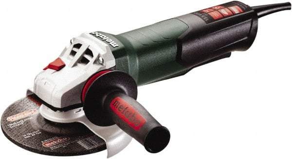 Metabo - 6" Wheel Diam, 9,600 RPM, Corded Angle & Disc Grinder - 5/8-11 Spindle, 120 Volts, 13.5 Amps - Benchmark Tooling