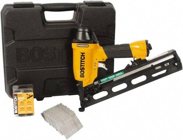 Stanley Bostitch - 1-1/4 to 2-1/2" Nail Length, 15 Gauge Finish Air Nailer Kit - 70 to 120 psi - Benchmark Tooling