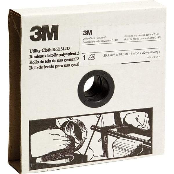 3M - 1" x 20 Yd 120 Grit Aluminum Oxide Shop Roll - Fine Grade - Benchmark Tooling