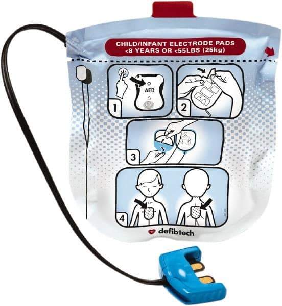 Defibtech - Pediatric CPR Pad - Compatible With Lifeline VIEW AED - Benchmark Tooling