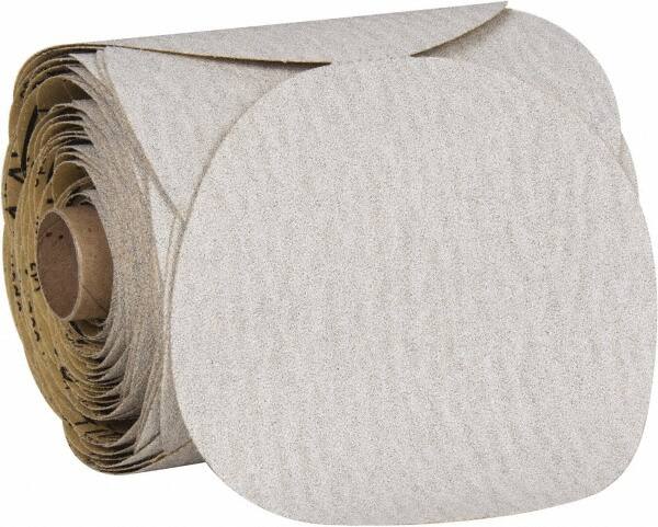 3M - 5" Diam, 80 Grit Aluminum Oxide Adhesive PSA Disc - Medium Grade, Brown, Cloth Backing, Flexible, Use with Random Orbital Sanders - Benchmark Tooling