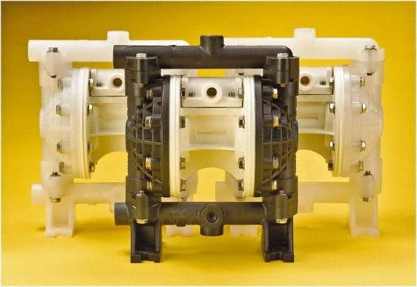 Versa-Matic - 1/2" NPT, Air Operated Diaphragm Pump - Santoprene Diaphragm, Polypropylene Housing - Benchmark Tooling