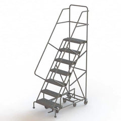 TRI-ARC - Rolling & Wall Mounted Ladders & Platforms Type: All-Directional Ladder Style: Forward Descent 50 Degree Incline - Benchmark Tooling