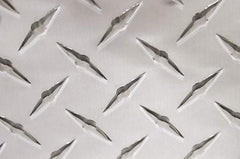 Value Collection - 1/8 Inch Thick x 24 Inch Wide x 48 Inch Long, Aluminum Tread Plate - Diamond Tread Pattern, Alloy 6061 - Benchmark Tooling