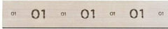 Starrett - 18" Long x 3" Wide x 5/8" Thick, AISI Type O1, Tool Steel Oil-Hardening Flat Stock - + 1/4" Long Tolerance, + 0.01 - 0.015" Wide Tolerance, + 0.01 - 0.015" Thick Tolerance - Benchmark Tooling