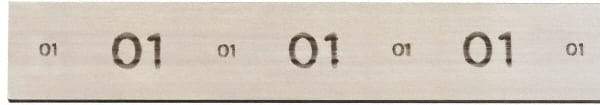 Starrett - 36" Long x 6" Wide x 2" Thick, AISI Type O1, Tool Steel Oil-Hardening Flat Stock - + 0.015" Long Tolerance, - 0 - 0.005" Wide Tolerance, +/- 0.001" Thick Tolerance - Benchmark Tooling