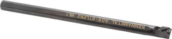 Kennametal - 15.24mm Min Bore Diam, 8" OAL, 1/2" Shank Diam, A-STLP Indexable Boring Bar - TP.. Insert, Screw Holding Method - Benchmark Tooling