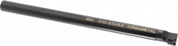 Kennametal - 19.56mm Min Bore Diam, 10" OAL, 5/8" Shank Diam, A-STLP Indexable Boring Bar - TP.. Insert, Screw Holding Method - Benchmark Tooling