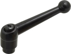 KIPP - M12 x 1.75, 25mm Hub Diam, Zinc Die Cast (Steel Components) Tapped Adjustable Clamping Lever - 108mm OAL, 67mm High, 17mm Hole Depth - Benchmark Tooling