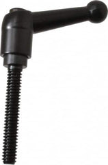 KIPP - 1/4-20, 13mm Hub Diam, Zinc Die Cast (Steel Components) Threaded Stud Adjustable Clamping Lever - 1.57" Stud Length, 46mm OAL, 32.5mm High - Benchmark Tooling