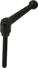 KIPP - 5/16-18, 0.71" Hub Diam, Zinc Die Cast (Steel Components) Threaded Stud Adjustable Clamping Lever - 2.36" Stud Length, 2.87" OAL, 1.79" High - Benchmark Tooling
