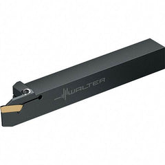 Walter - External Thread, 0.1969" Max Depth of Cut, 125mm OAL, Right Hand Indexable Grooving Cutoff Toolholder - 10mm Shank Height x 10mm Shank Width, GX16-0E150.. Insert Style, XLDE-C Toolholder Style - Benchmark Tooling
