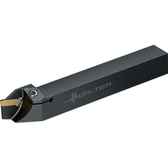 Walter - External Thread, 0.6299" Max Depth of Cut, 3mm Min Groove Width, 125mm OAL, Left Hand Indexable Grooving Cutoff Toolholder - 16mm Shank Height x 16mm Shank Width, GX16-2E3.. Insert Style, XLDE Toolholder Style - Benchmark Tooling