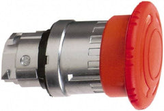 Schneider Electric - 22mm Mount Hole, Extended Mushroom Head, Pushbutton Switch Only - Round, Red Pushbutton, Maintained (MA), Momentary (MO) - Benchmark Tooling