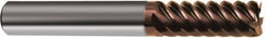 Guhring - 3/4", 8 Flute, Single End, Solid Carbide, Corner Chamfer End Mill - 4" OAL, 45° Helix, Right Hand Flute, 1-1/2" LOC, Right Hand Cut - Benchmark Tooling