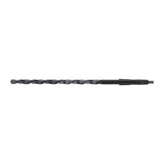 Taper Shank Drill Bit: 0.6693″ Dia, 2MT, 118 °, High Speed Steel Oxide Finish, 9.0551″ Flute Length, 13.9764″ OAL, N Point, Spiral Flute