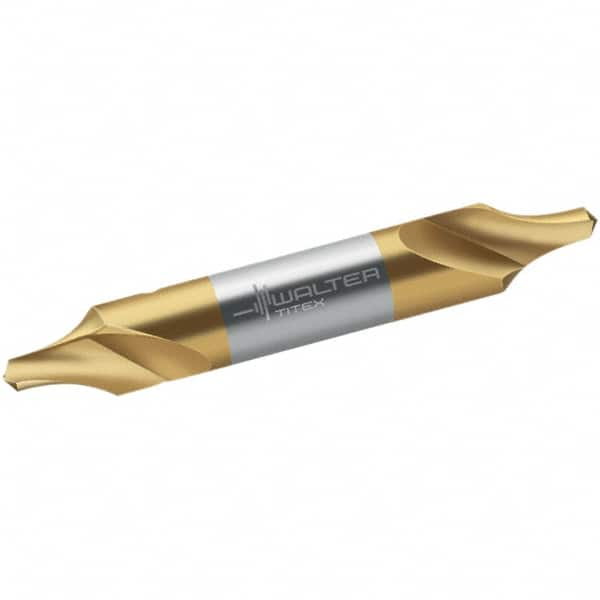 Walter-Titex - Metric Radius Cut 60° Incl Angle High Speed Steel Combo Drill & Countersink - Benchmark Tooling