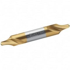 Walter-Titex - Metric Radius Cut 60° Incl Angle High Speed Steel Combo Drill & Countersink - Benchmark Tooling