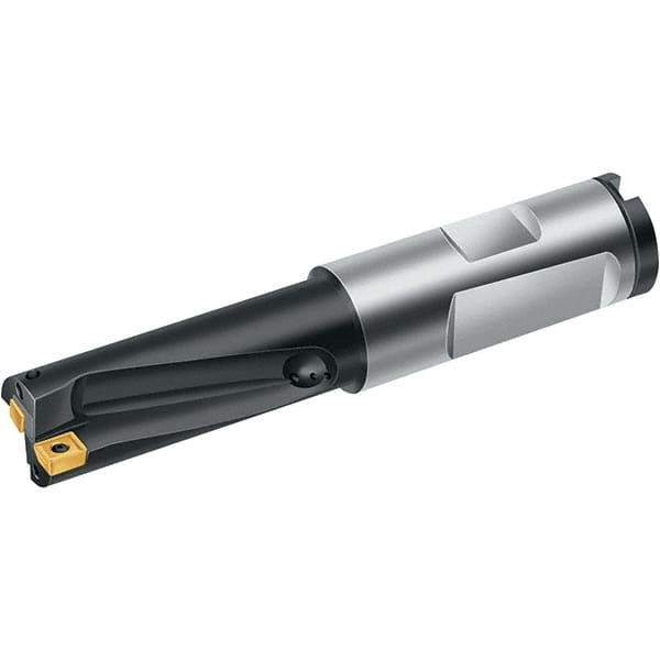 Walter - 28mm Max Drill Depth, 2xD, 14mm Diam, Indexable Insert Drill - 2 Inserts, 16mm Shank Diam, Combination Shank - Benchmark Tooling