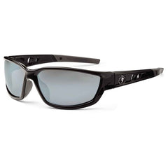 Kvasir Silver Mirror Lens Black Safety Glasses - Benchmark Tooling